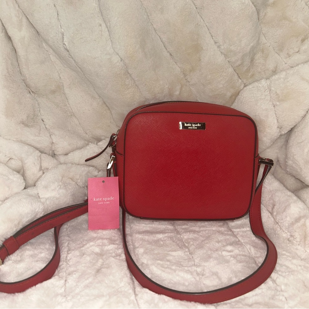 KATE SPADE C NEWBURY LANE CAMMIE CROSSHATCHED CROSSBODY